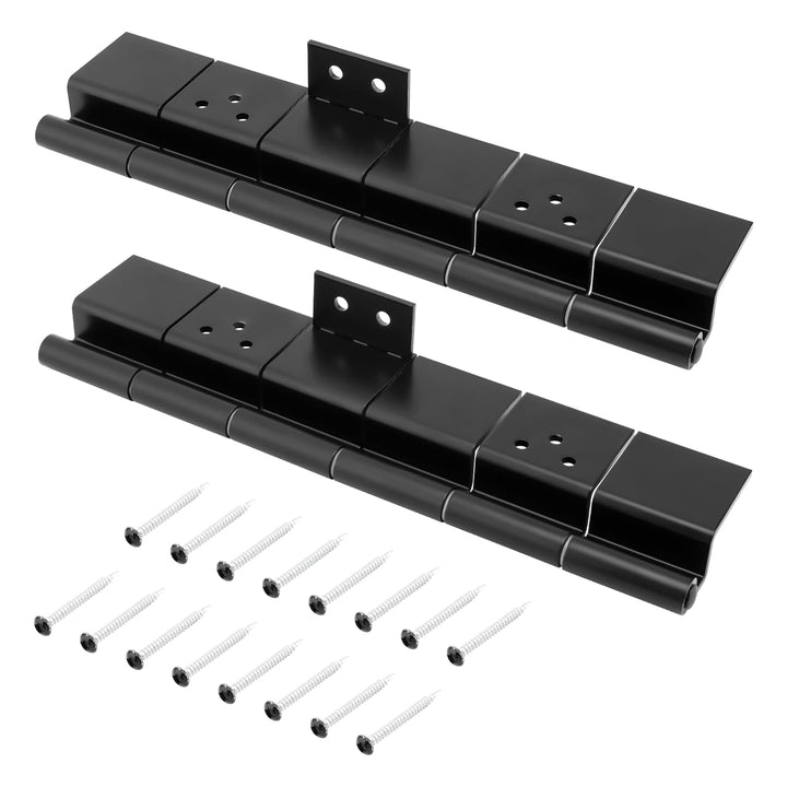 SyunsXoon front view of hinge kit showing two 6-leaf hinges and screws, highlights complete replacement
