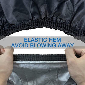 Szblnsm ATV cover elastic hem detail keeping cover secure in wind
