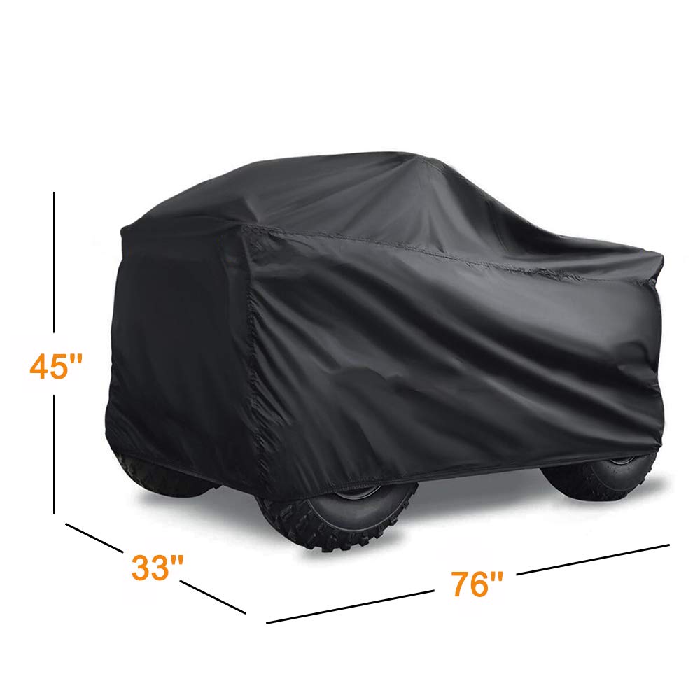 Szblnsm ATV cover fabric close-up showing 420D tear-resistant texture