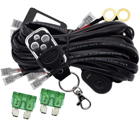 Szdystar harness front assembly showing plug and four leads for quick installation