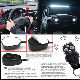 Szdystar harness installed on truck showing clean fit and off-road readiness