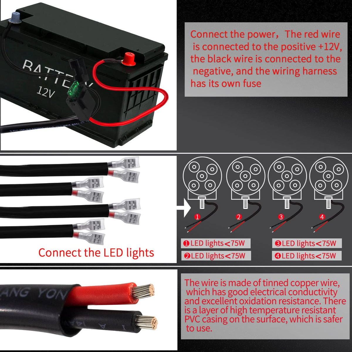 Szdystar harness installed on vehicle showing tidy routing and professional finish