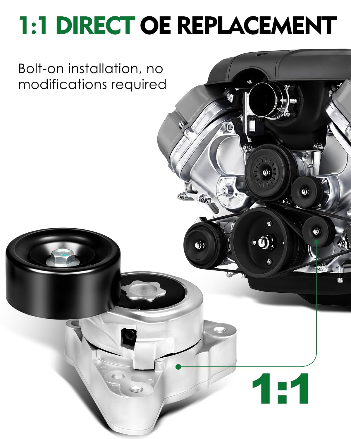 SZKAIDAG installed under hood on engine demonstrating direct replacement benefit