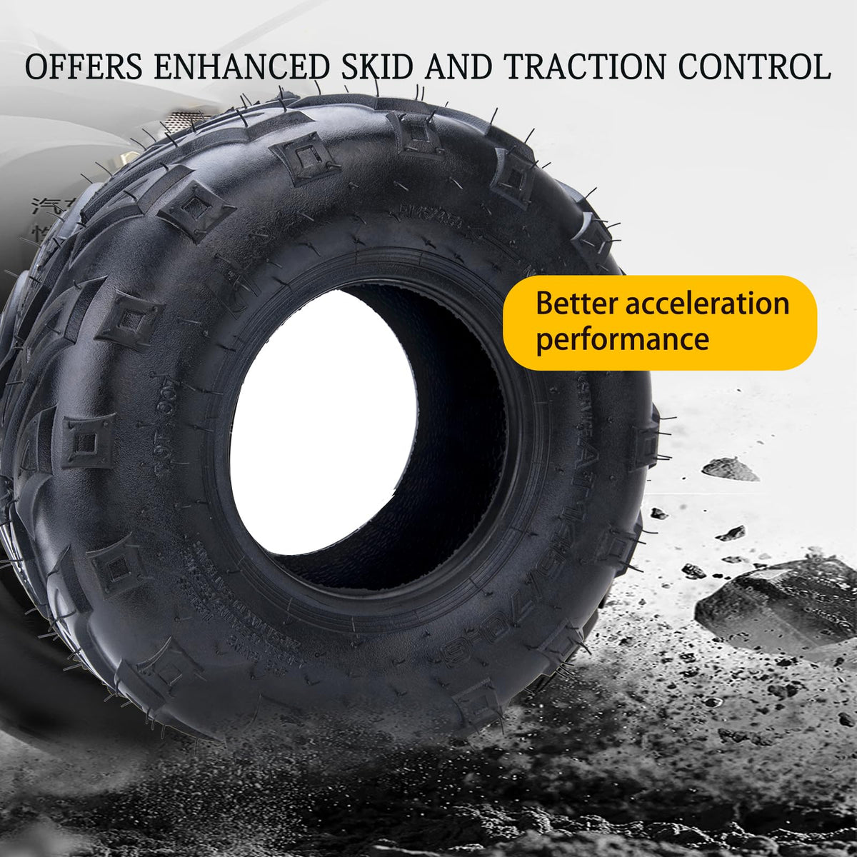 SZLYYDS tire mounted on 6-inch rim demonstrating proper fitment