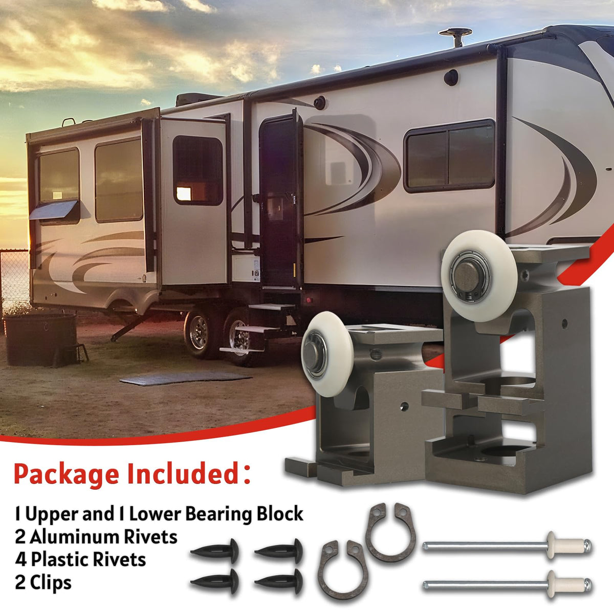 SZQBZMJ technician repairing RV slide outdoors showing quick, on-site fix