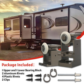 SZQBZMJ technician repairing RV slide outdoors showing quick, on-site fix