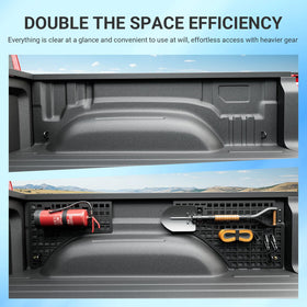 SZYANG installed in RAM 1500 bed demonstrating organized storage