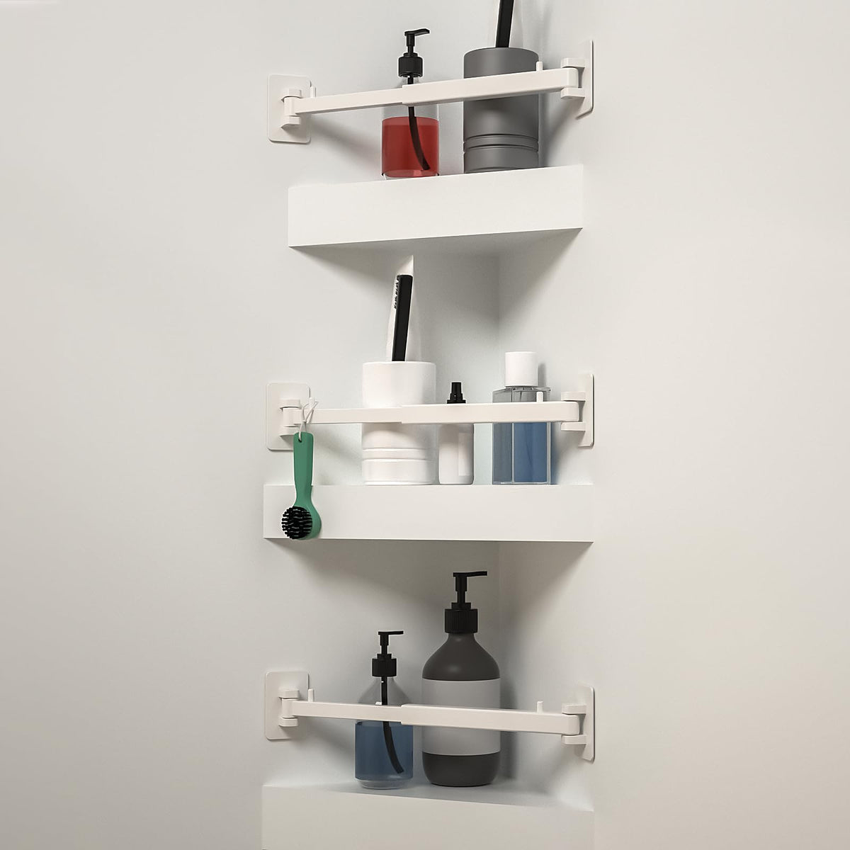 SZZSAF front view installed in RV shower showing secure barrier