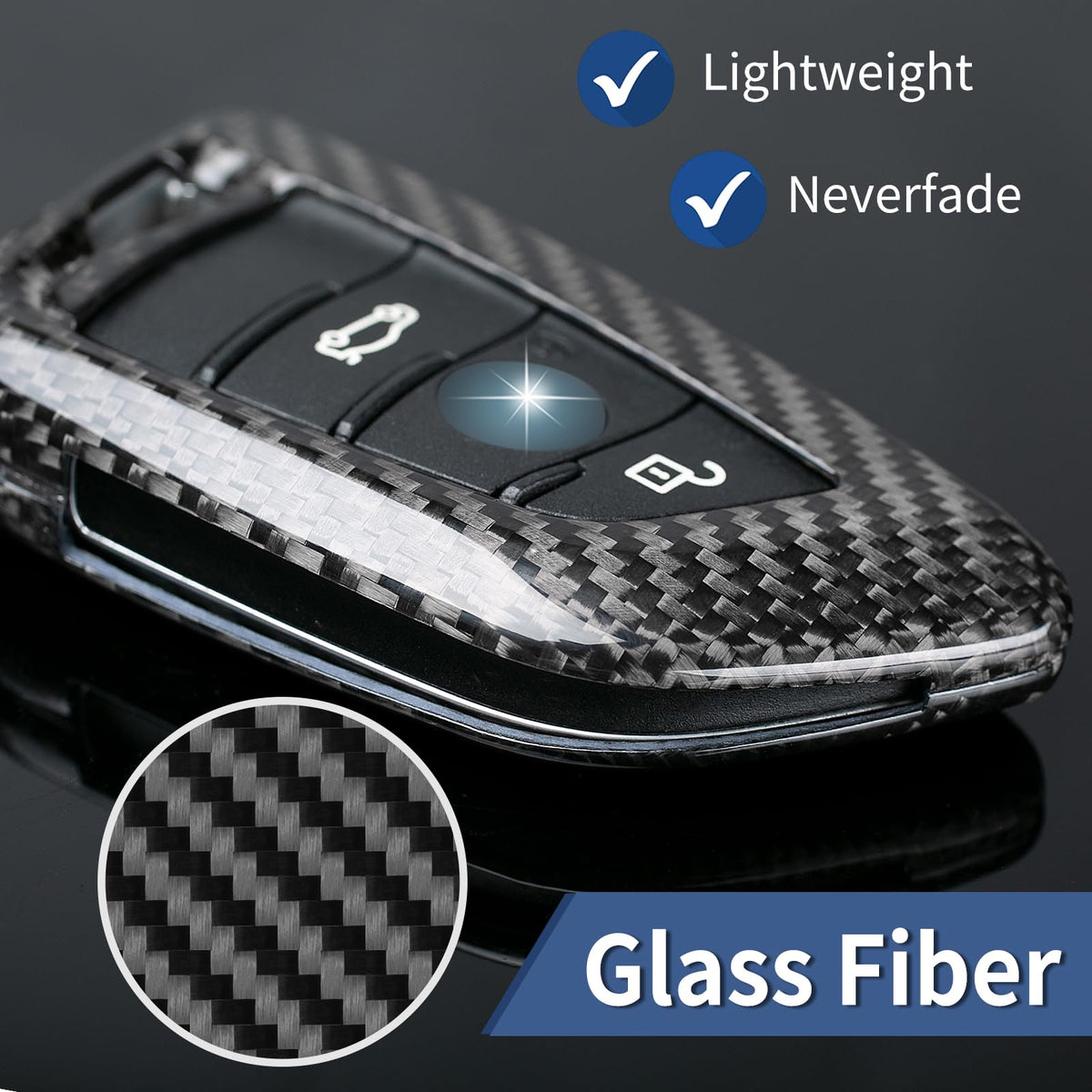 T-carbon close-up of 3K glass fiber texture showcasing durable premium finish