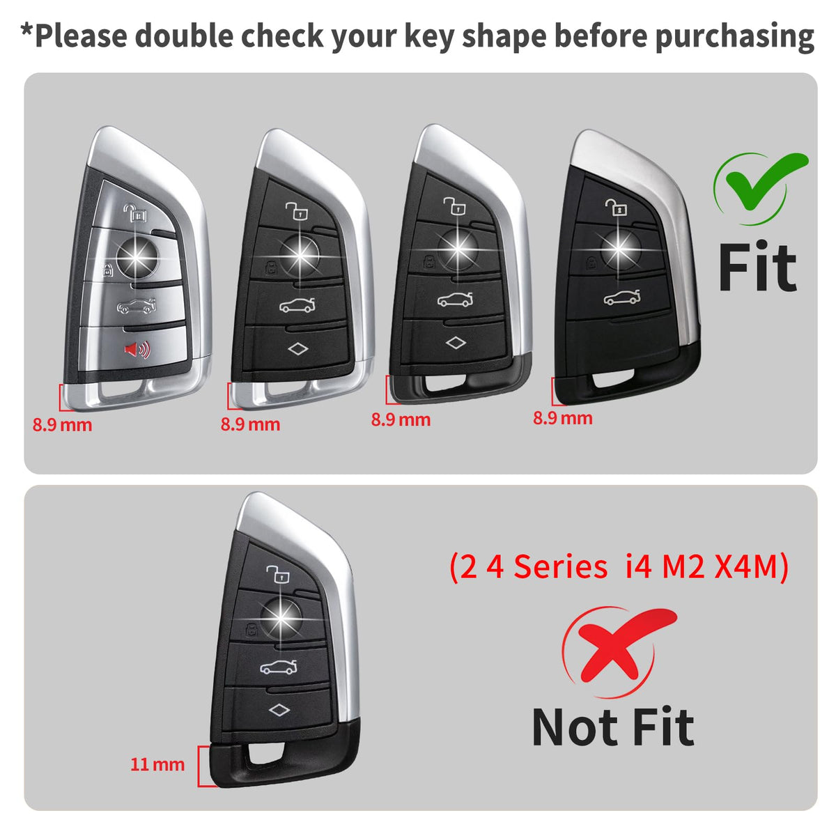 T-carbon back detail of key fob cover highlighting exact cutouts and protection