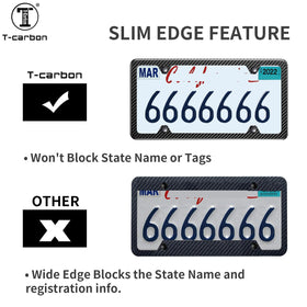 T-carbon mounting hardware and screws displayed for easy-install benefit
