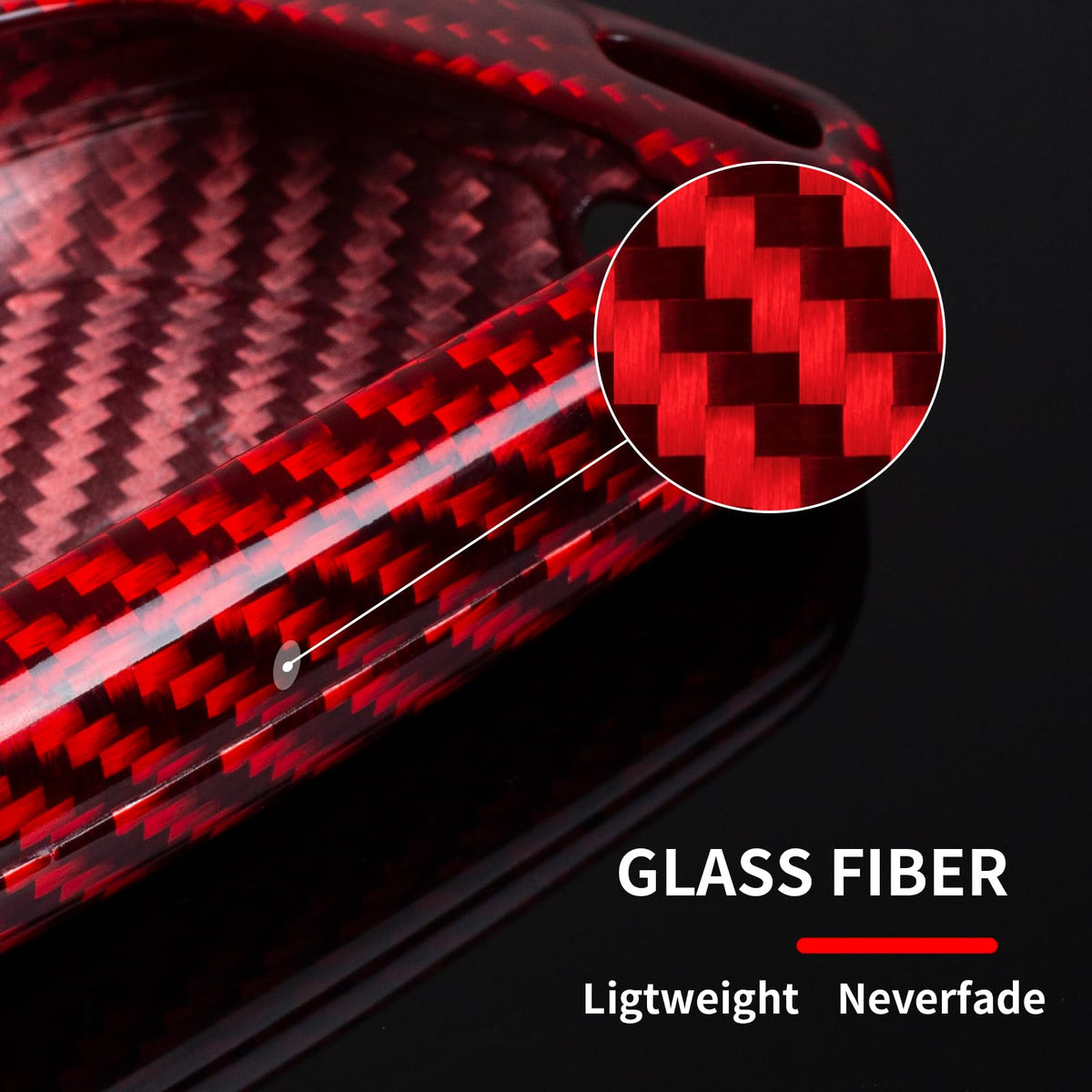 T-carbon close-up of 3D texture for improved grip and style