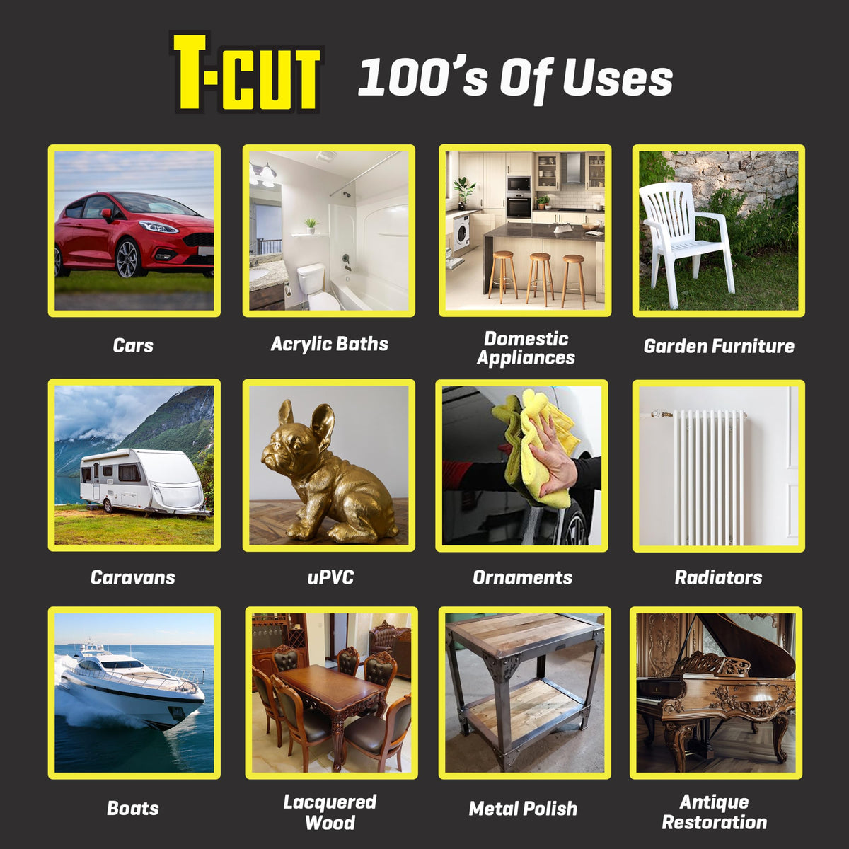 T-Cut bottle in hand demonstrating 10.5 fl oz size and portability