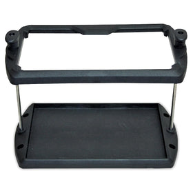 T-H Marine front profile of tray showing robust base and secure fit benefit: stable mounting