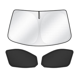 T TGBROS windshield coverage showing full front blackout and cooler cabin