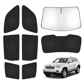 T TGBROS front windshield shade showing full coverage and heat reduction