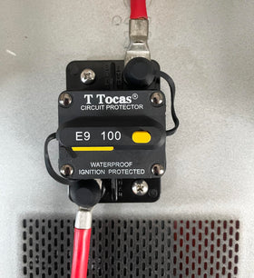 T Tocas close-up of manual reset button for quick on-site resets