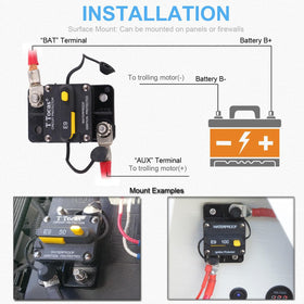 T Tocas installed on boat panel demonstrating marine-ready placement