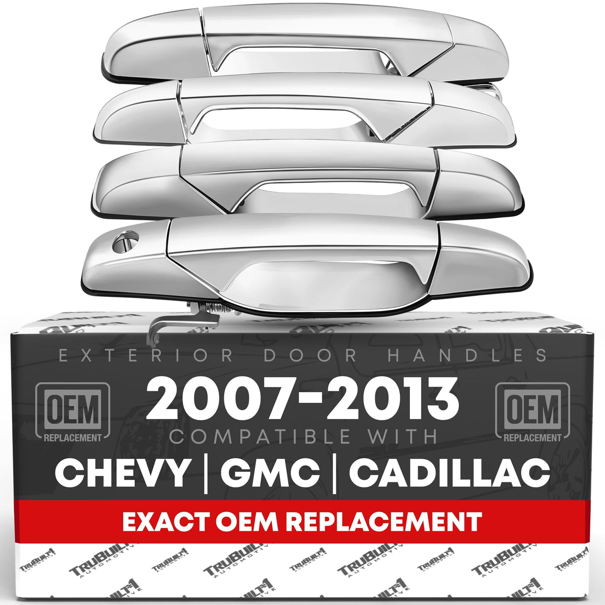 T1A chrome front handle overview showing clean factory look and improved curb appeal
