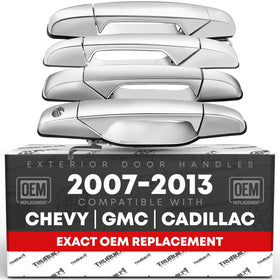 T1A chrome front handle overview showing clean factory look and improved curb appeal