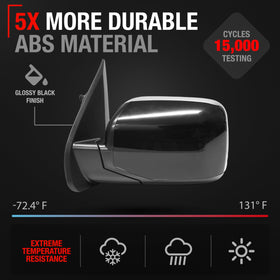 T1A close-up of smooth black 16H5P cover texture demonstrating resistant finish benefit