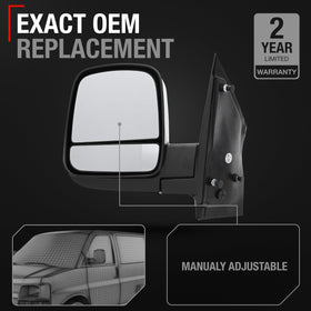 T1A dual glass close-up highlighting improved visibility and reduced blind spots