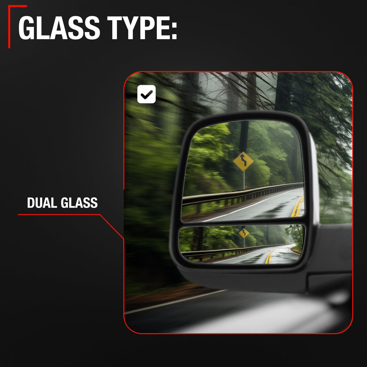 T1A mirror held in hand for scale showing compact design and easy handling