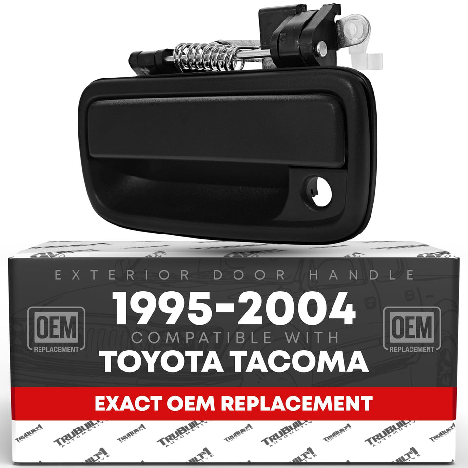 T1A front driver door handle front view shows clean OEM fit and finish