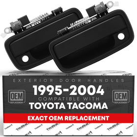 T1A front handles packaging front view showing textured black finish and OEM fitment benefit