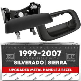 T1A front view handle assembly showing clean OEM fit and restored function