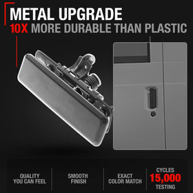 T1A close-up of smooth metal finish highlighting durability and corrosion resistance