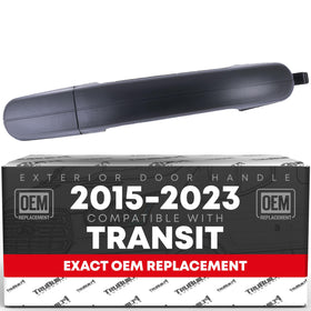 T1A textured black exterior handle front view showing clean OEM-style finish and reliable fit