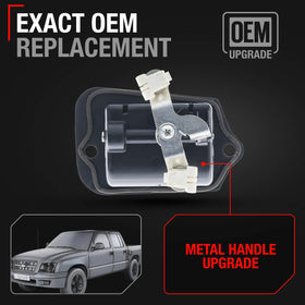 T1A handle installed in truck door demonstrating proper alignment and operation