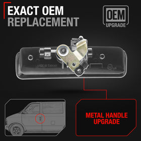 T1A handle installed on Chevrolet Astro side profile demonstrating factory appearance