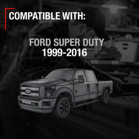 T1A installed on Ford Super Duty driver door demonstrating exact fit