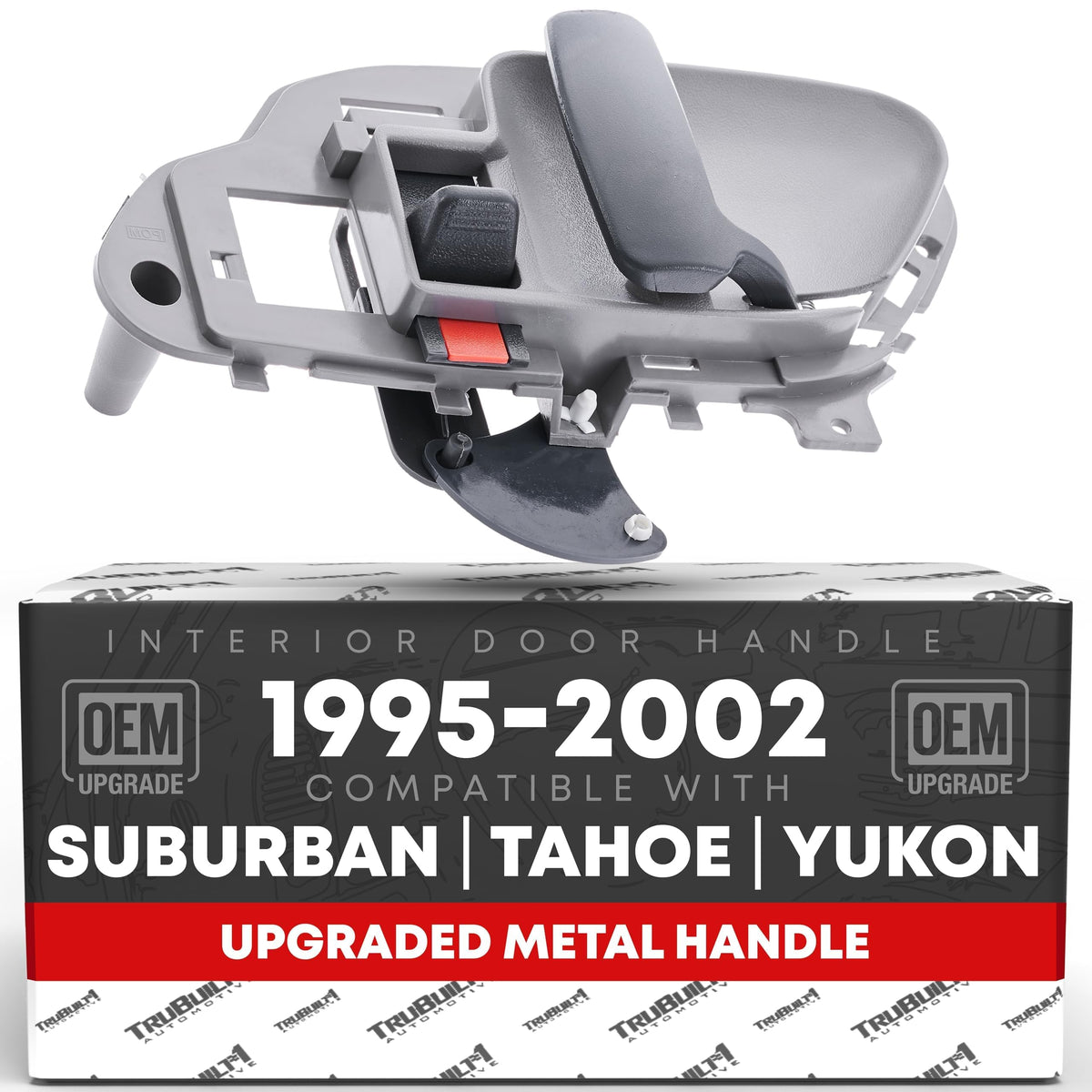 T1A metal passenger door handle front view showing fit and OEM styling benefit