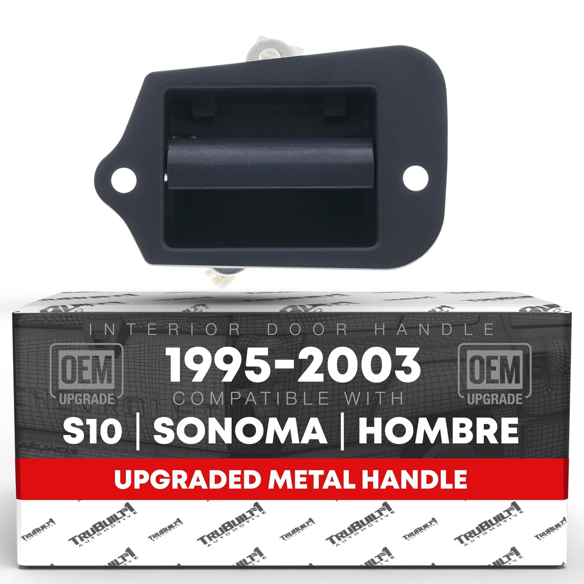 T1A rear driver handle front view showing clean OEM-style finish and exact fit