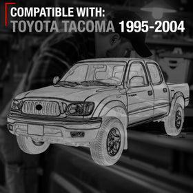 T1A scale comparison with ruler showing accurate OEM-sized fit for 1995-2004 Tacoma