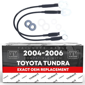 T1A front view of tailgate cable showing fit and ready to install for reliable support