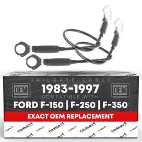 T1A tailgate cables front packaging showing complete left and right set benefit reliability