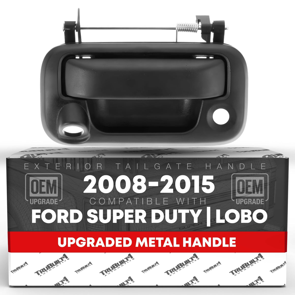 T1A front view of textured black handle showing OEM fit and clean finish