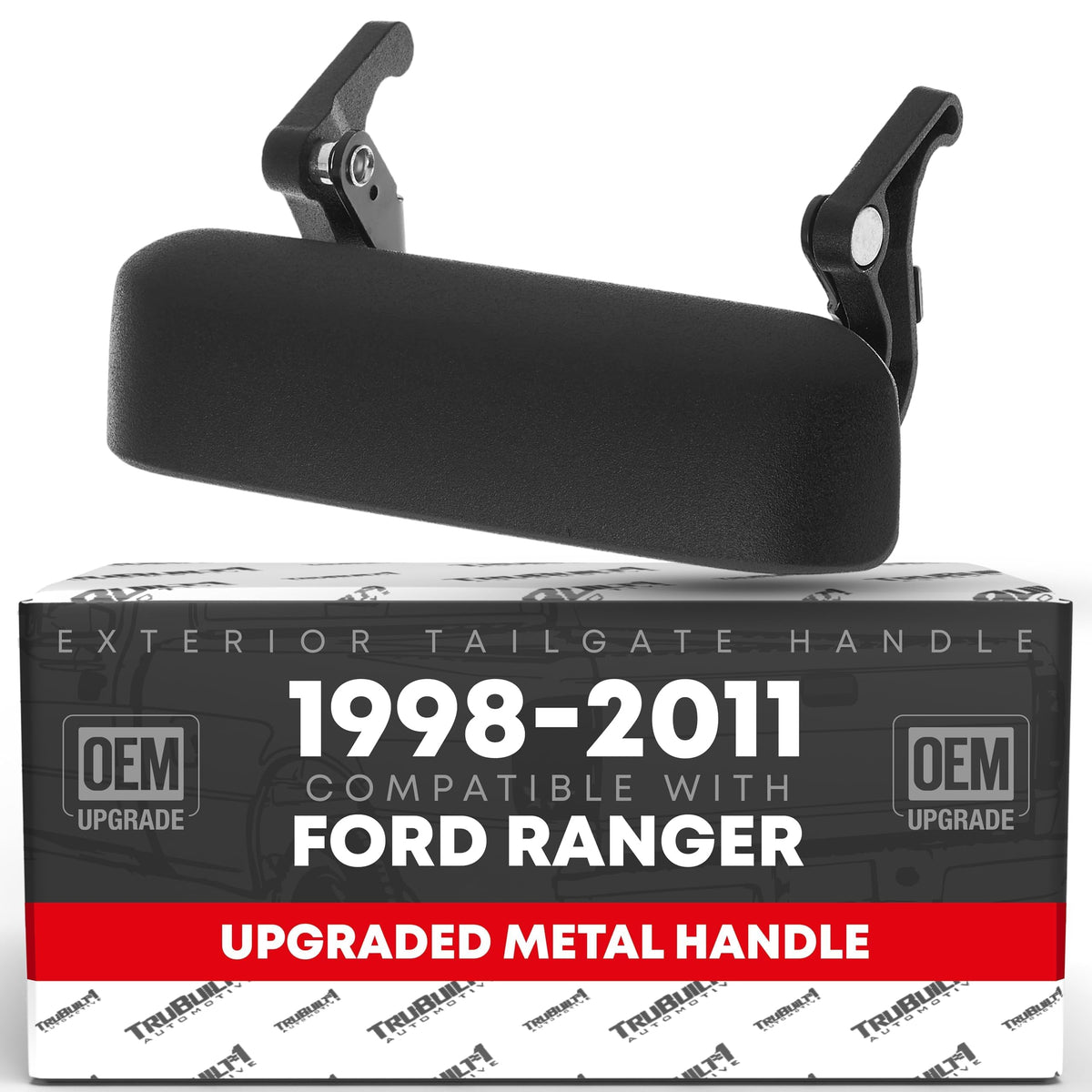 T1A front view of tailgate handle showing fit and finish benefit