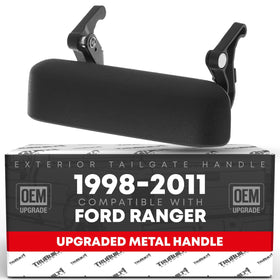 T1A front view of tailgate handle showing fit and finish benefit
