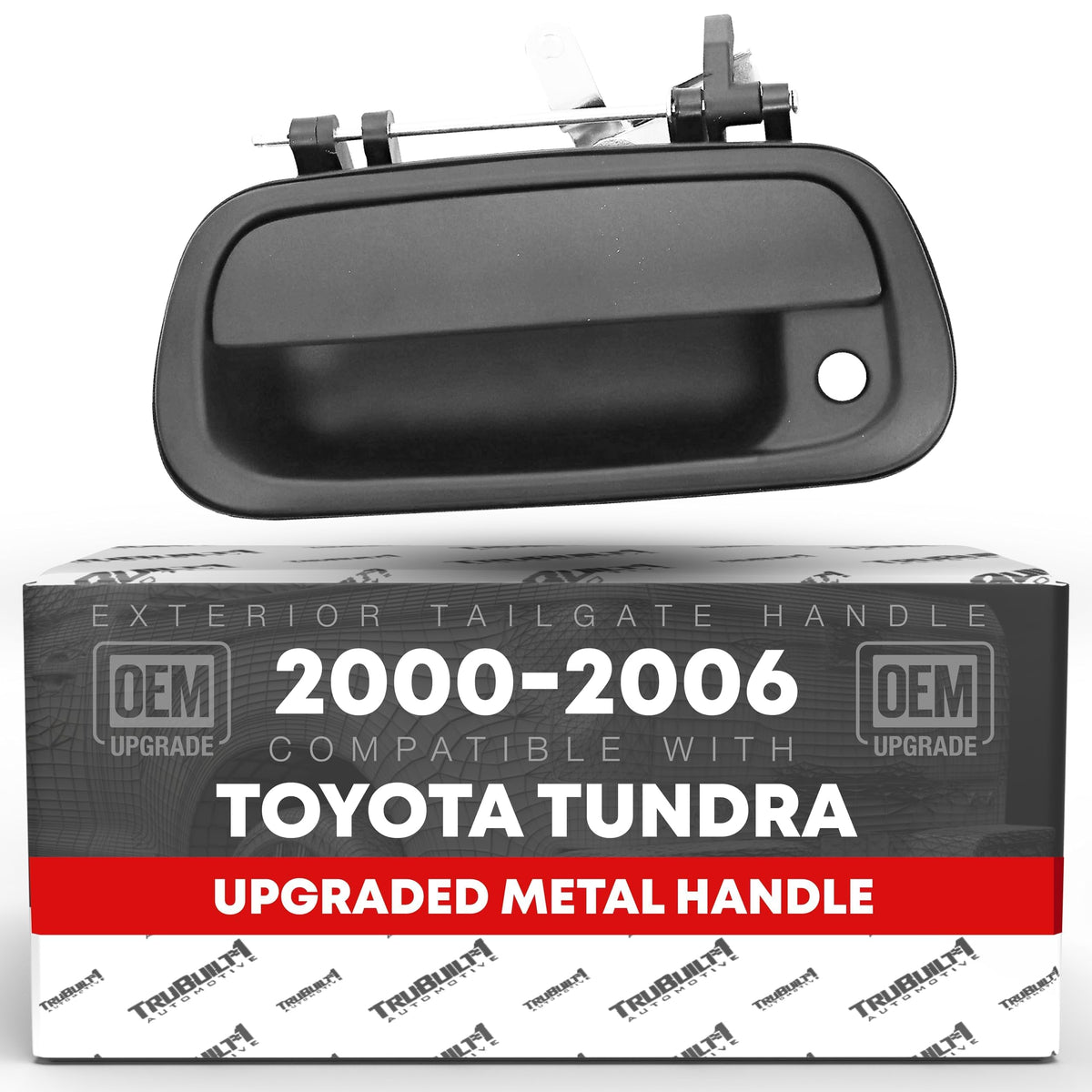 T1A tailgate handle front view showing fit and finish for easy replacement