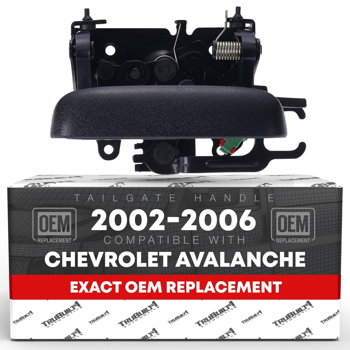 T1A front view of tailgate handle showing fit and OEM-style design