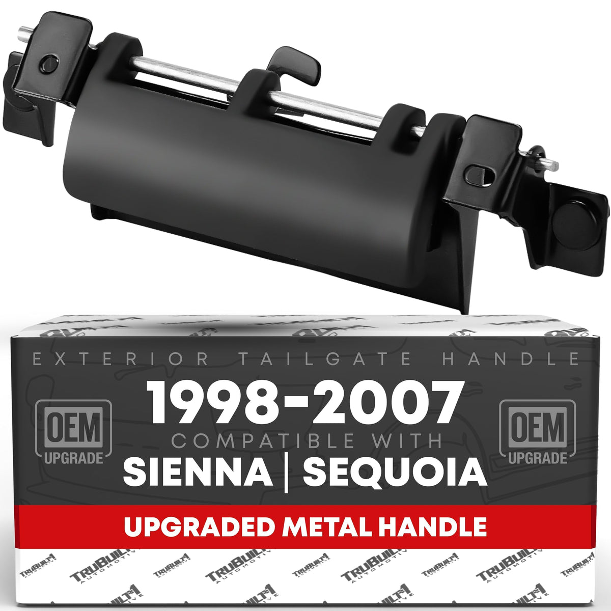 T1A front view of tailgate handle assembly showing fit and finish benefits