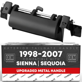 T1A front view of tailgate handle assembly showing fit and finish benefits