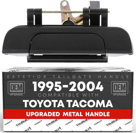 T1A tailgate handle front view showing factory-fit appearance and restored look
