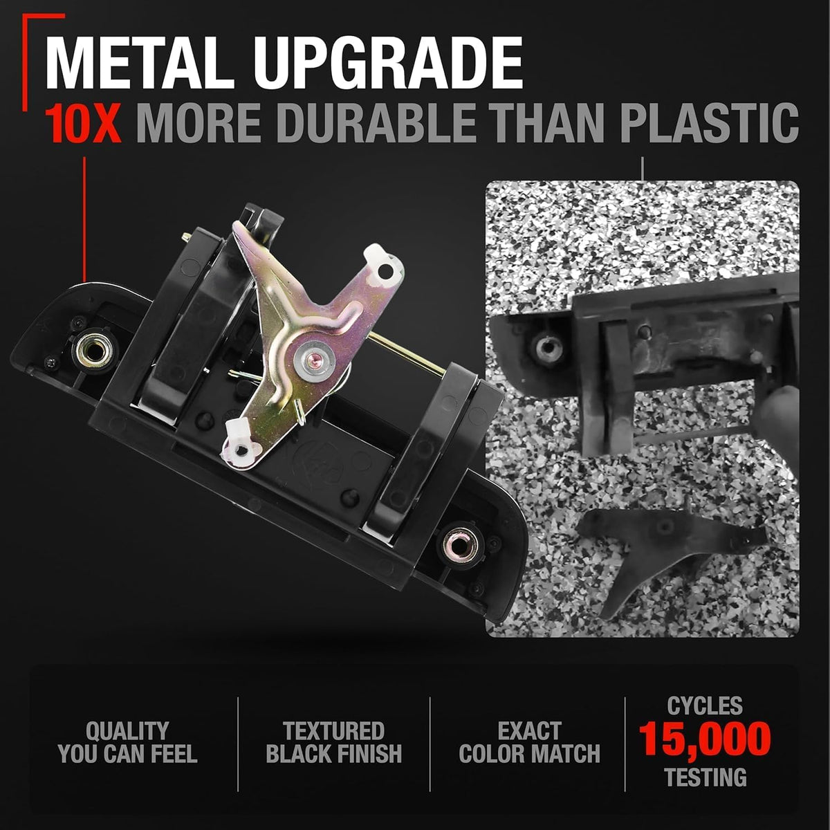 T1A tailgate handle installed on Tacoma demonstrating smooth operation benefit
