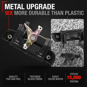 T1A tailgate handle installed on Tacoma demonstrating smooth operation benefit